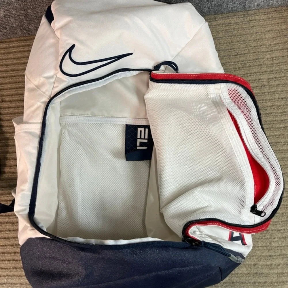 Nike Elite USA Basketball National Team Backpack White Navy Red BA5480-100